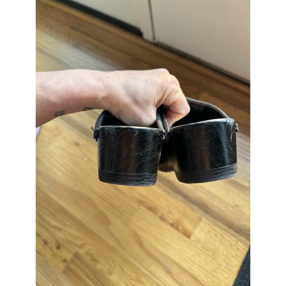 Vintage SVEN Clogs Clogmaster Wooden clogs size 35 women 5 Purple Patent Leather - Picture 6 of 9